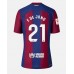 Barcelona Frenkie de Jong #21 Voetbalkleding Thuisshirt Dames 2023-24 Korte Mouwen